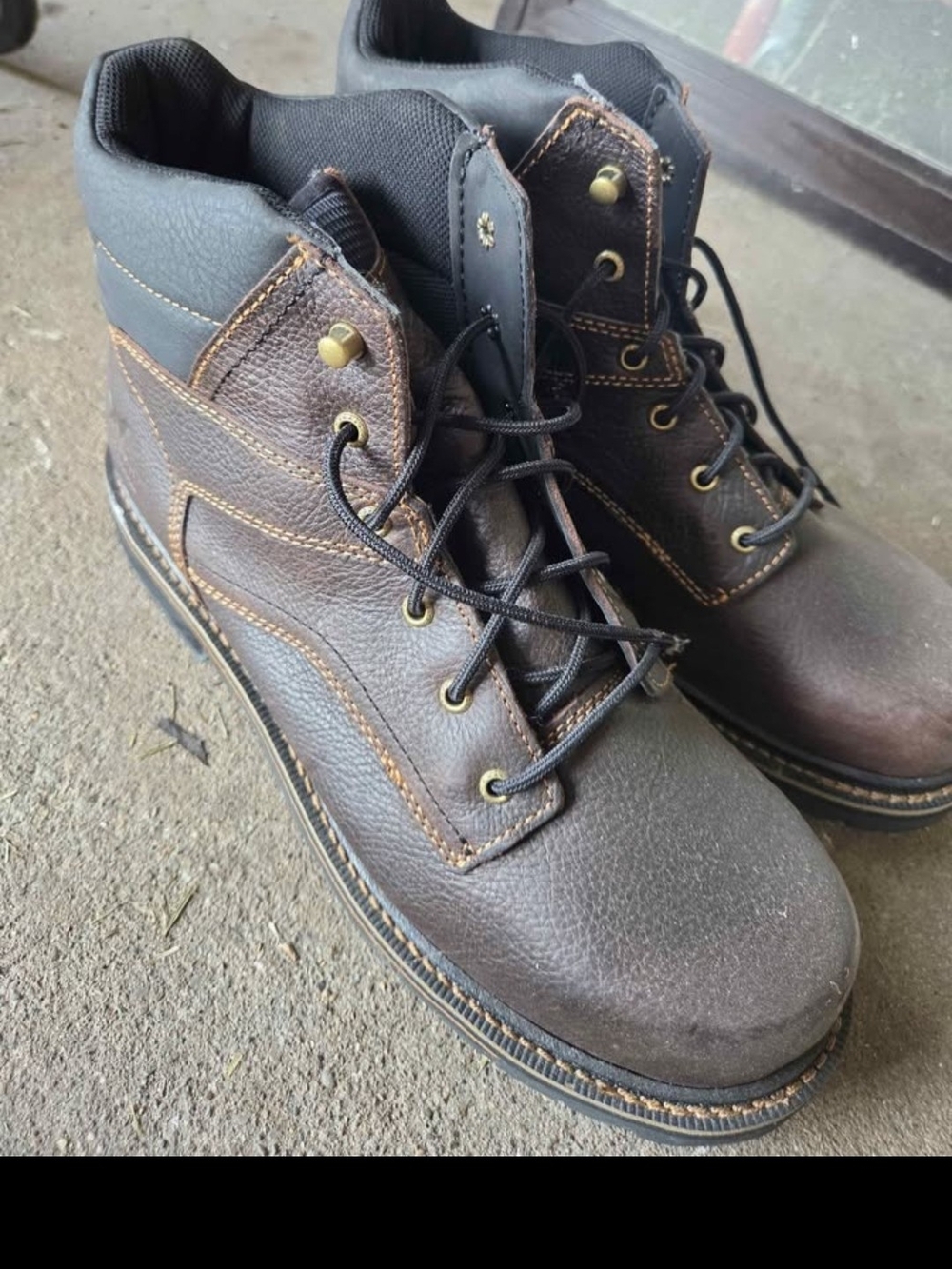 Irish Setter Dark Brown Steel-Toe Work Boots